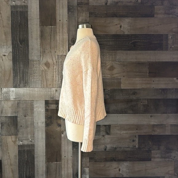 American Eagle peach rainbow knit sweater xsmall pastel hyper feminine academia - Picture 8 of 12